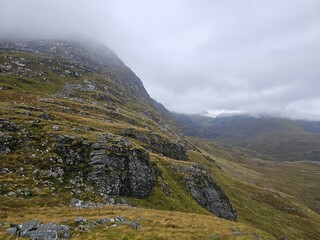 Lochaber and the Grey Corries on a cloudy morning