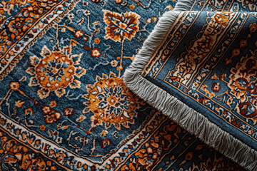 Persian Rug with Fine Knotting and Detailed Motifs