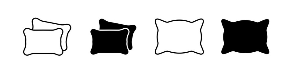 Pillow icon collection set