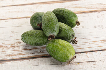 Ripe sweet huicy exotic feijoa