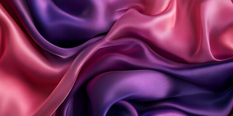 Obraz premium Elegant Purple Satin Fabric Texture