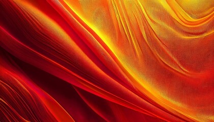 Obraz premium Vibrant Red and Yellow Background Featuring a Beautiful Linen Texture: An Eye-Catching Design Element That Evokes Warmth, Energy, and Freshness, Perfect for Various Creative Projects and Applications.