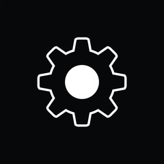 Gear icon set. Gear Settings symbol, cogwheel. Functions symbol. Settings icon vector Illustration.
