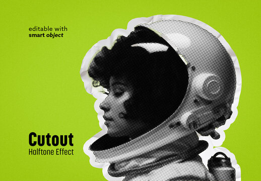 Cutout Halftone Effect