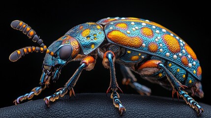 Fototapeta premium Ultra Realistic Close Up of Colorful Beetle
