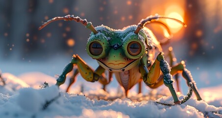 Fototapeta premium close up of a frog on a leaf