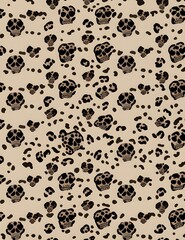 Fototapeta premium Pattern leopard background and design and wallpaper.
