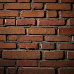 Obraz premium Close-up of rustic red brick wall texture