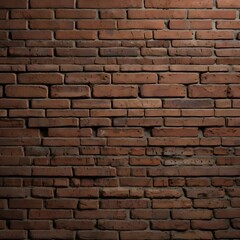 Fototapeta premium Close-up of rustic red brick wall texture