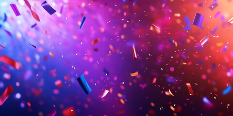 Colorful Confetti Explosion in Vibrant Hues
