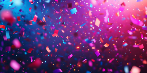 Colorful Confetti Explosion in Vibrant Hues