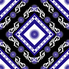 Abstract geometric ethnic pattern design. Aztec fabric carpet mandala ornament ethnic chevron textile decoration wallpaper. 
