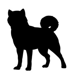柴犬のシルエット