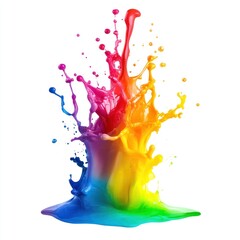 Fototapeta premium Rainbow splash abstract explosion colorful.