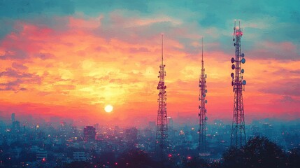 Visualization of Communication Systems at Sunset