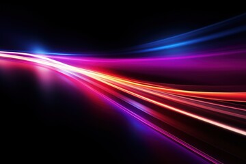 Speed light trail purple lighting disk.