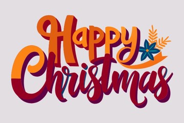 Text illustration: "Happy Christmas."