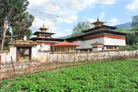 Kyichu Lhakhang Himalayan Buddhist temple situated in Lango Gewog of Paro Dzongkhag in Bhutan. 