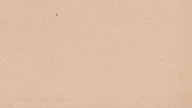 Vintage paper texture 4K stop motion video. Aged old page overlay effect background loop animation. Kraft paper texture with stains, grain, dust particles. Empty abstract animated backdrop
