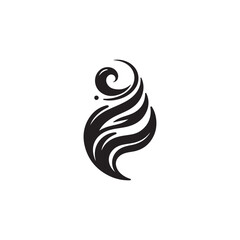 Elegant Smoke Vector Design for Logo: A Modern and Abstract Icon for Creative Branding and Business Identity