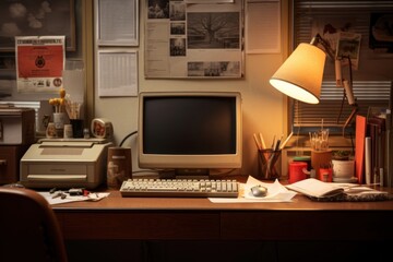 Electronics furniture computer hardware.