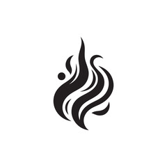 Abstract Smoke Vector Logo Icon: Perfect for Creative Brands, Innovative Projects, and Minimalist Design Solutions