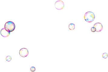 Rainbow Soap Bubbles Photo Effect