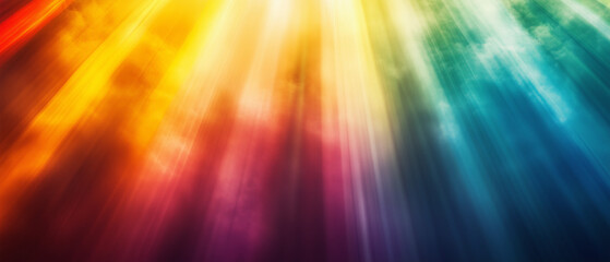 Obraz premium An illustration of a stunning rainbow stained glass window, reflecting light in vibrant colors. This artwork symbolizes LGBTQ pride, inclusivity, and hope.