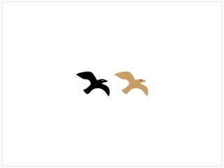 FALCON logo design ,vector, icon , line art, illustration and isolate template.