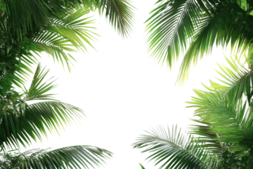 palm tree isolated on white background