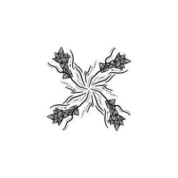 element floral radial 4 exis