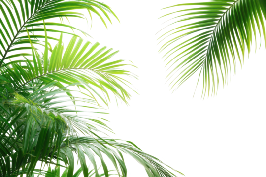 palm tree isolated on white background