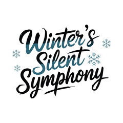 winter typography t shirt design