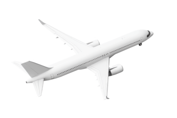 airplane isolated on white