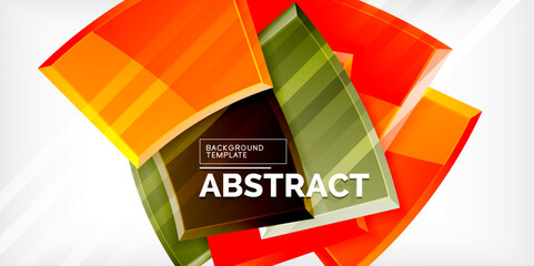 Vector abstract color geometric shapes. Illustration For Wallpaper, Banner, Background, Card, Book Illustration, landing page