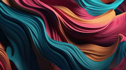 Fototapeta premium Rainbow colored abstract backdrop with organic lines and shapes