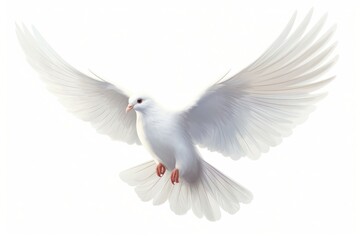 Animal flying white bird.
