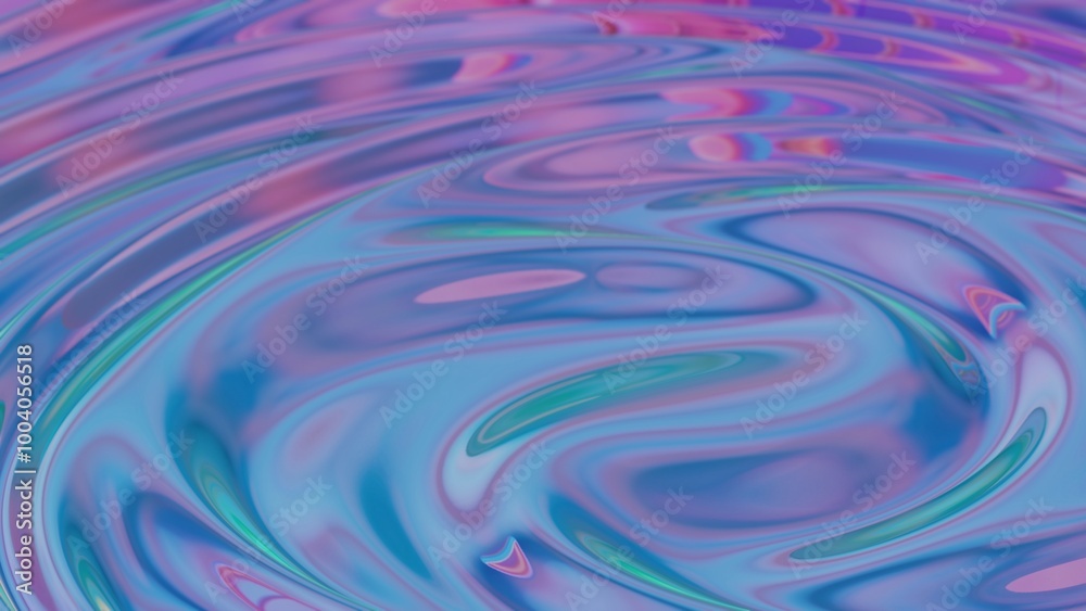 Poster abstract wave-like texture with purple and blue gradients in soft focus