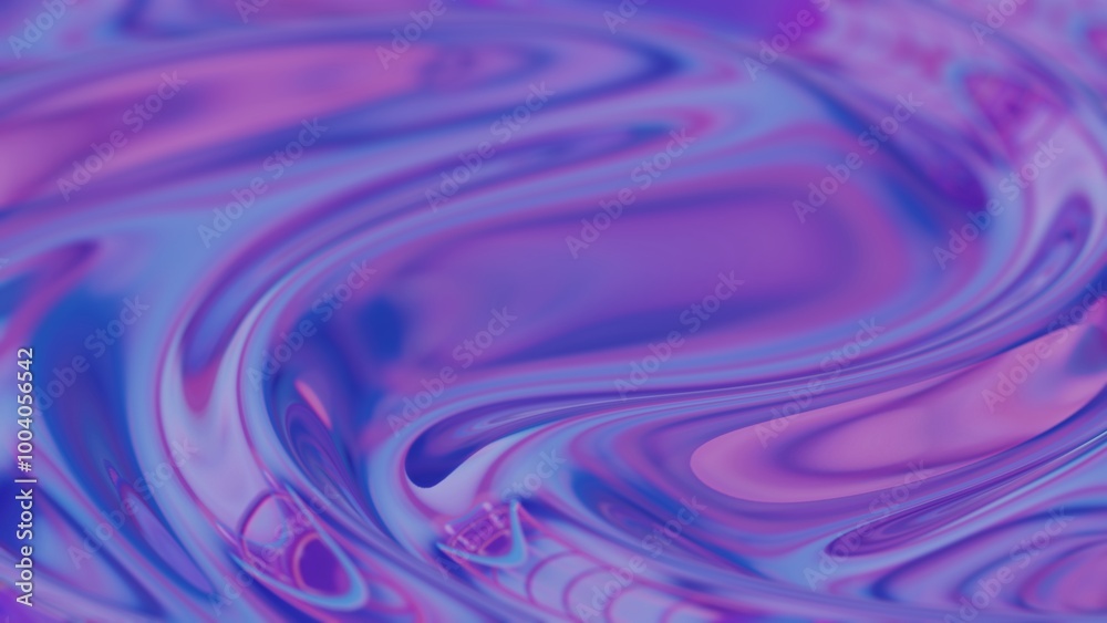 Poster abstract wave-like texture with purple and blue gradients in soft focus