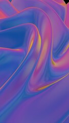 Abstract fluid gradient texture with soft blue, purple, and orange hues..