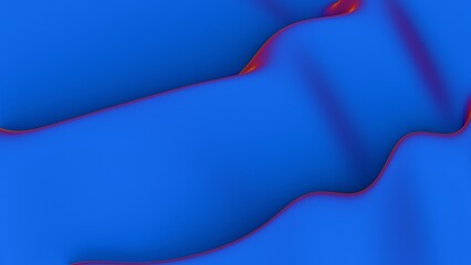 Abstract wavy pattern with smooth blue tones and subtle red accents..