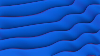 Abstract wavy pattern with smooth blue tones and subtle red accents..