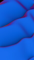 Abstract wavy pattern with smooth blue tones and subtle red accents..