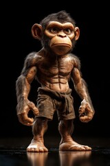 Stylized Monkey Figurine: A Unique Fusion of Art and Character Design