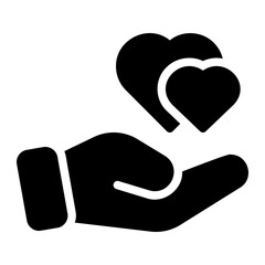 heart glyph icon