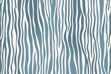 Seamless Playful Light Pastel Blue and White Zebra Stripe Fabric Pattern for Nursery Wallpaper Design