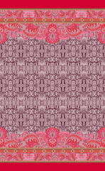 Textile floral flower bunch illustration digital allover digital and texture pattern and negative and structure color background.Digital allover beautiful hand drawing illustration design.