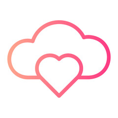 cloud gradient icon