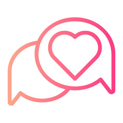 message gradient icon