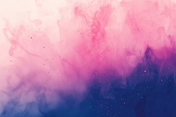 Abstract Swirling Pink and Blue Ink with Glitter